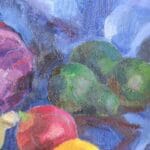 Still life with cabbage, oil, canvas, 24x18''