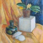 Still life with orchid, oil, canvas, 16x20''