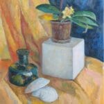 Still life with orchid, oil, canvas, 16x20''