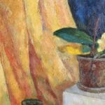 Still life with orchid, oil, canvas, 16x20''