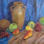 Still life with fruits, oil, canvas, 24x18''