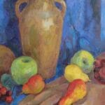 Still life with fruits, oil, canvas, 24x18''