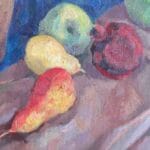 Still life with fruits, oil, canvas, 24x18''