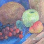 Still life with fruits, oil, canvas, 24x18''