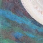 Still life with papaya on a plate, oil, canvas, 16x12''