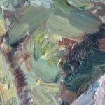 Landscape with dry tree, oil, canvas, 16x20''